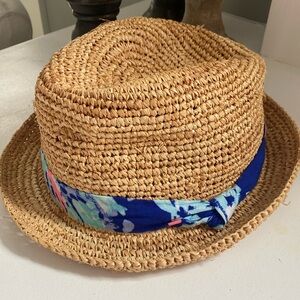 Lilly Pulitzer Straw Summer Hat Womens
